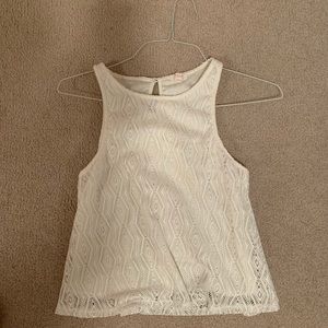 Patterned White Top